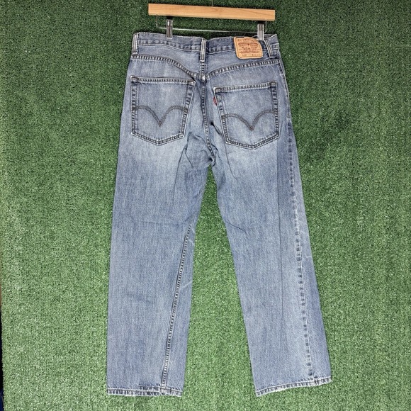 Vtg Levi 569 Loose Straight Jeans Mens 32x30 **Meas 32x31 Blue Denim Cotton Y2K - Picture 6 of 15
